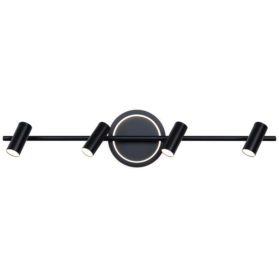 Canarm Denver 4 Light Track Lighting, Black - LT314A04BK