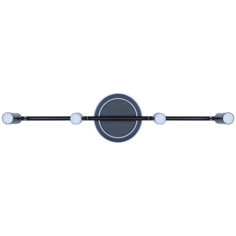 Canarm Denver 33in 4-Light LED Track Light | Matte Black Steel and Aluminum | Kitchen & Living Room | 33.25 x 7.5 x 7.5 in | Model LT314A04BK