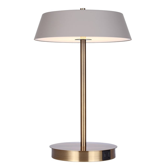 Canarm Jessa 1 Light LED 14" Table Lamp, Gold - LTL263A14GDG
