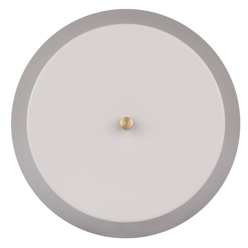 Canarm Jessa 9in 1-Light LED Table Lamp | Mid-Century Gold and Matte Grey with Opal Glass | Bedroom & Office Desk | 500 Lumens | Model LTL263A14GDG