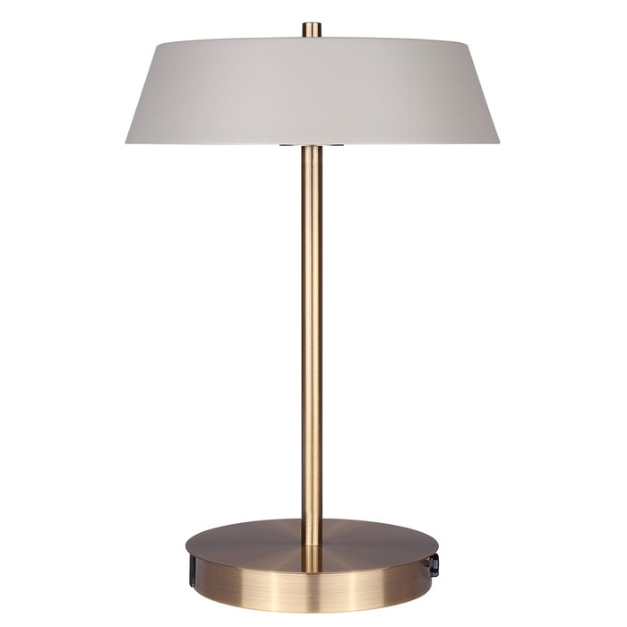 Canarm Jessa 1 Light LED 14" Table Lamp, Gold