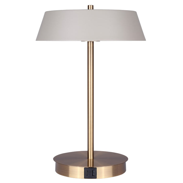Canarm Jessa 1 Light LED 14" Table Lamp, Gold