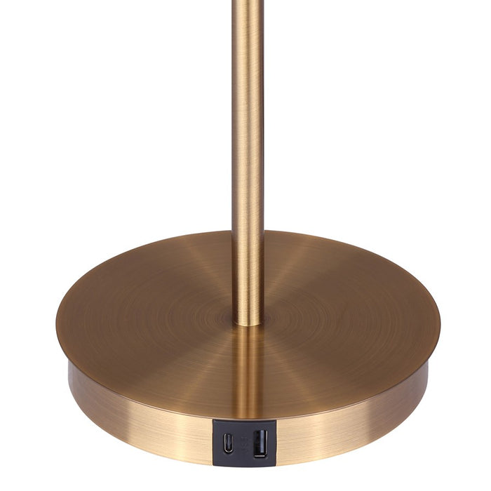 Canarm Jessa 1 Light LED 14" Table Lamp, Gold