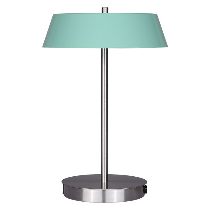 Canarm Jessa 1 Light LED 14" Table Lamp, Brushed Nickel