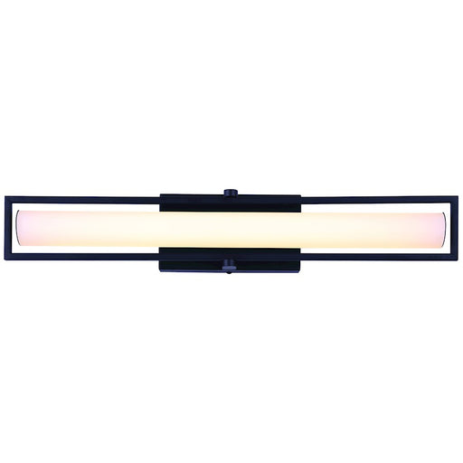 Canarm Jori 24.5in LED Vanity Light | Modern Black Finish | Bathroom & Powder Room | 24 x 3 x 4 in | Model LVL182A25BK