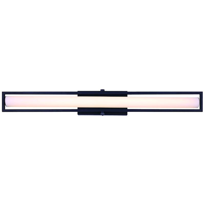Canarm Jori 36.5in LED Vanity Light | Modern Black Finish | Bathroom & Powder Room | 36 x 3 x 4 in | Model LVL182A36BK