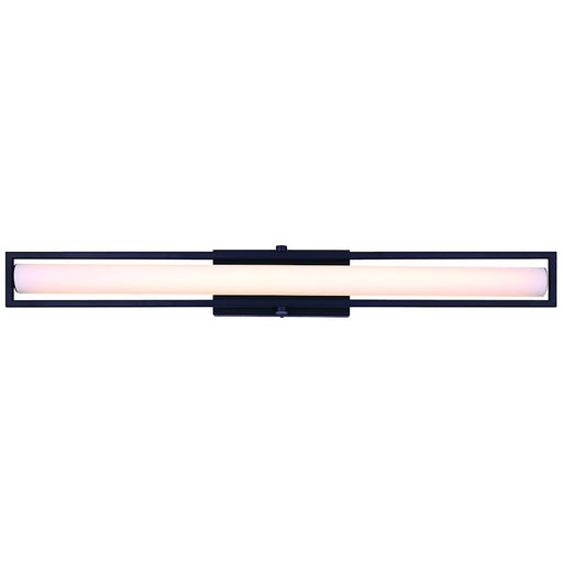 Canarm Jori 36.5in LED Vanity Light | Modern Black Finish | Bathroom & Powder Room | 36 x 3 x 4 in | Model LVL182A36BK