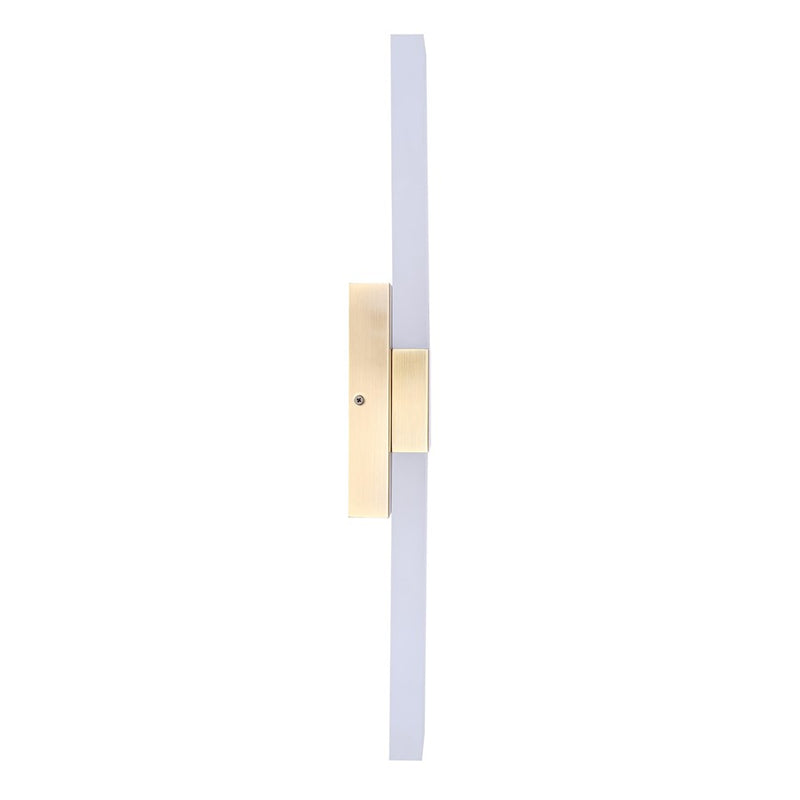 Canarm Farrow 24.88in 2-Light LED Vanity Light | Modern Gold Metal | Bathroom & Powder Room | 4.75 x 2.75 x 24.88 in | Model LVL291A02GD