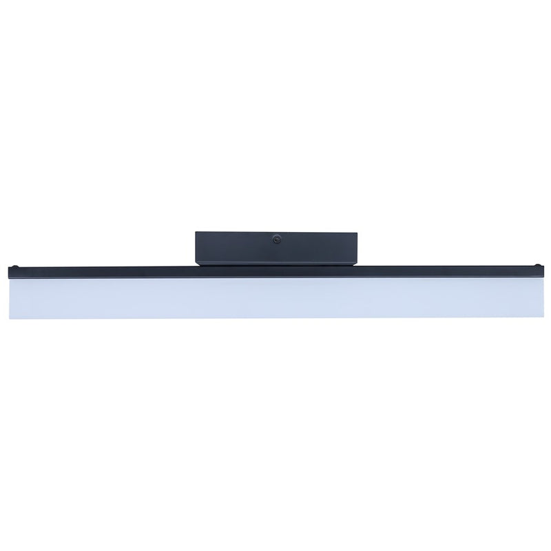 Canarm Madison 24.13in 1-Light LED Vanity Light | Modern Matte Black Steel | Bathroom & Dressing Area | 24.13 x 3.75 x 4.38 in | Model LVL327A24BK