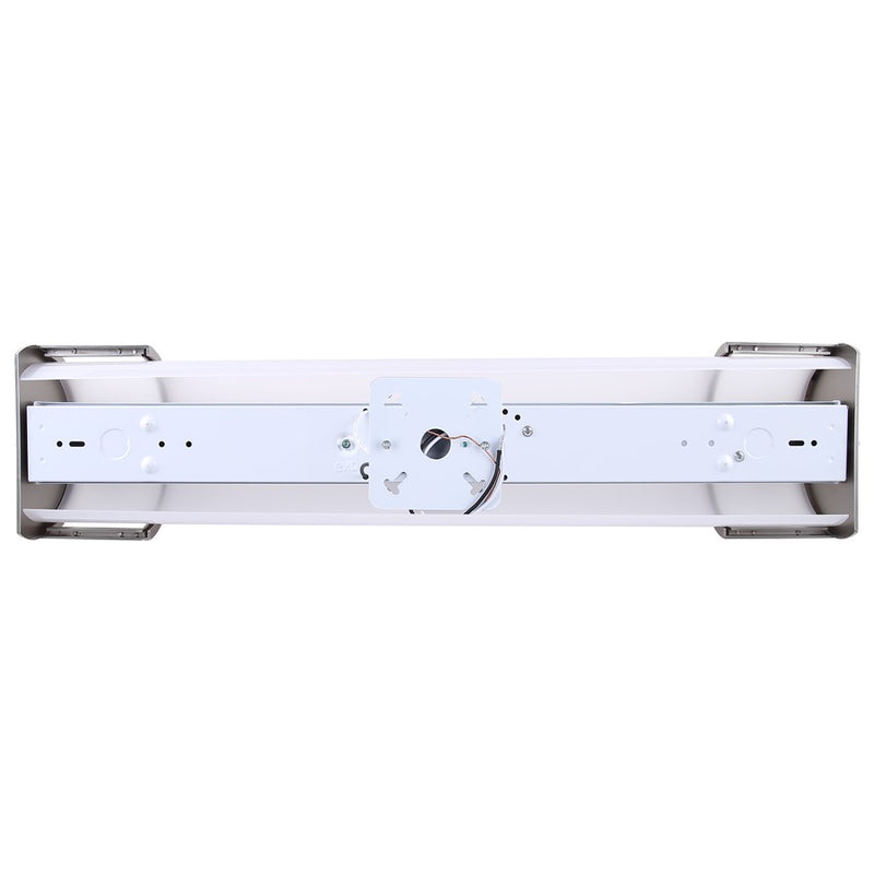 Canarm Madison 24.75in 1-Light LED Bathroom Vanity | Modern Brushed Nickel and Frosted Acrylic | Bathroom Grooming & Makeup | Model LVL328A24BN