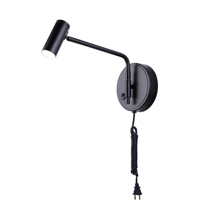 Canarm Teo 1 Light LED 6" Sconce, Black