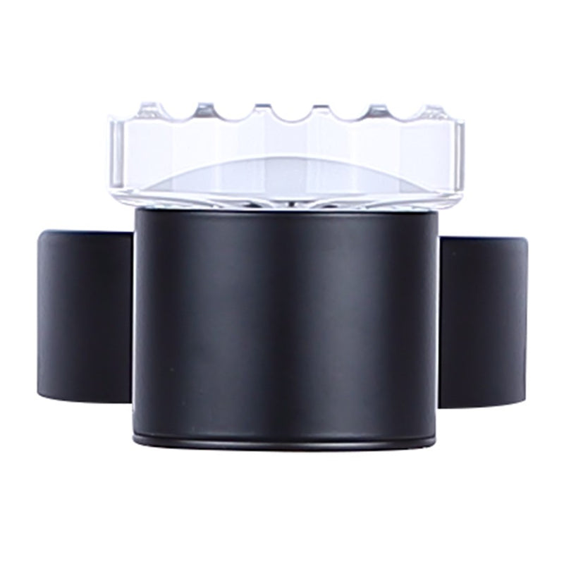 Canarm Vanya 5in 1-Light LED Wall Sconce | Modern Matte Black Steel & Textured Acrylic | Bedroom & Living Room Accent Light | Model LWF313A01BK