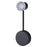 Canarm Vanya 1 Light Sconce, Black