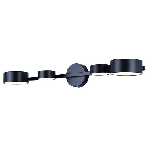 Canarm Montgomery 4 Light Sconce, Black - LWF315A04BK