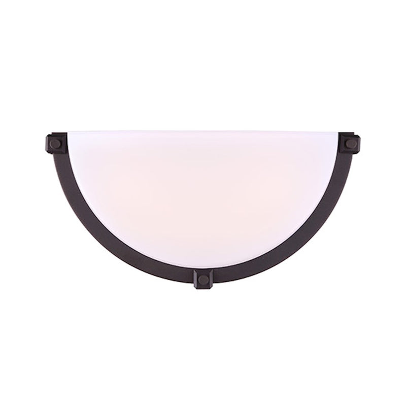 Canarm Cotter 13in 1-Light LED Wall Sconce | Oil Rubbed Bronze Metal | Hallway & Bedroom | 3.5 x 13 x 6.5 in | Model LWL147A13ORB