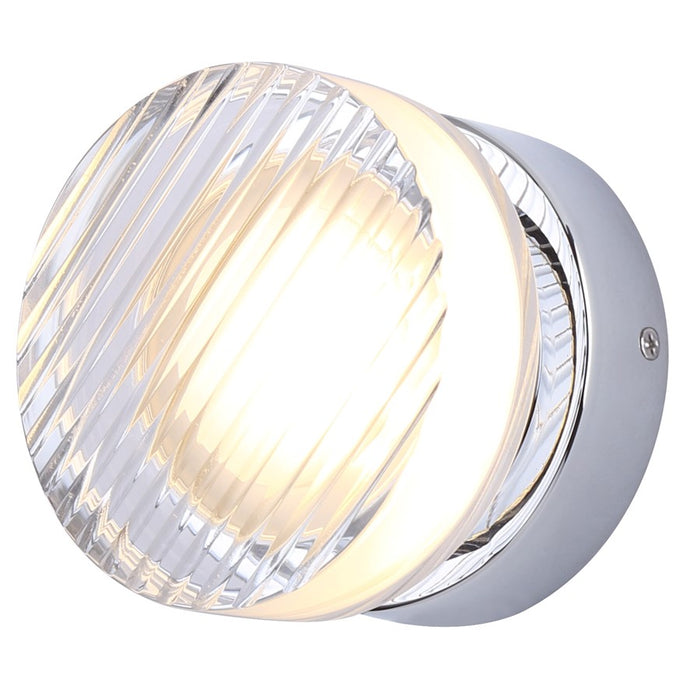 Canarm Benni 1 Light Wall Light, Chrome/Acrylic - LWL297A05CH