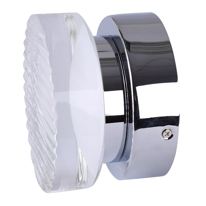 Canarm Benni 1 Light Wall Light, Chrome/Acrylic