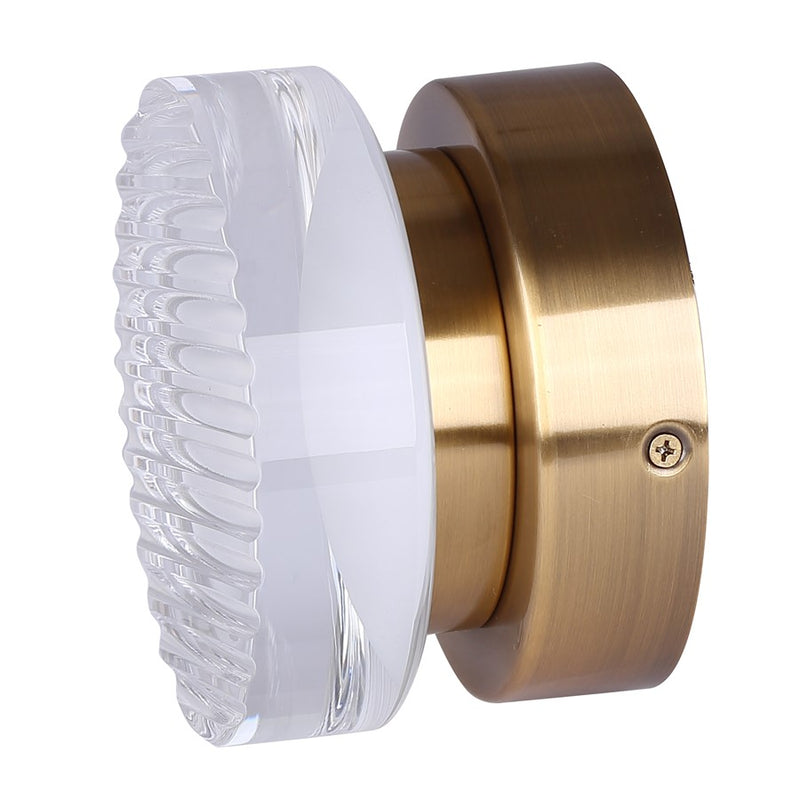 Canarm Benni 1 Light Wall Light, Gold/Acrylic