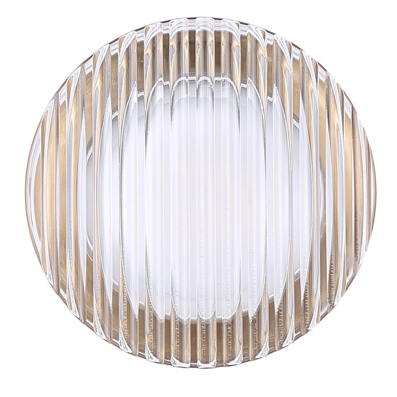 Canarm Benni 5in 1-Light Wall Sconce | Modern Gold and Acrylic | Hallway & Bathroom | 5 x 5 x 3 in | Model LWL297A05GD