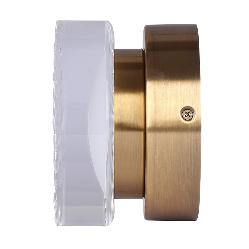 Canarm Benni 1 Light Wall Light, Gold/Acrylic