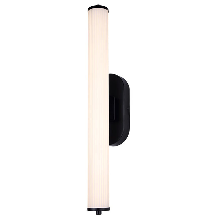 Canarm Ozzy 1 Light Sconce, Black/Glossy White - LWL322A24BK