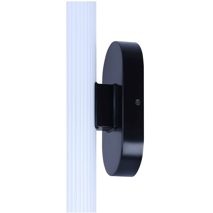 Canarm Ozzy 1 Light Sconce, Black/Glossy White