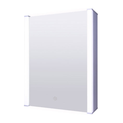 Canarm 20in Recessed Medicine Cabinet | Matte Glass Finish | Bathroom Wall Mount Storage | 20 x 26 in | Model MC101A2026RNW