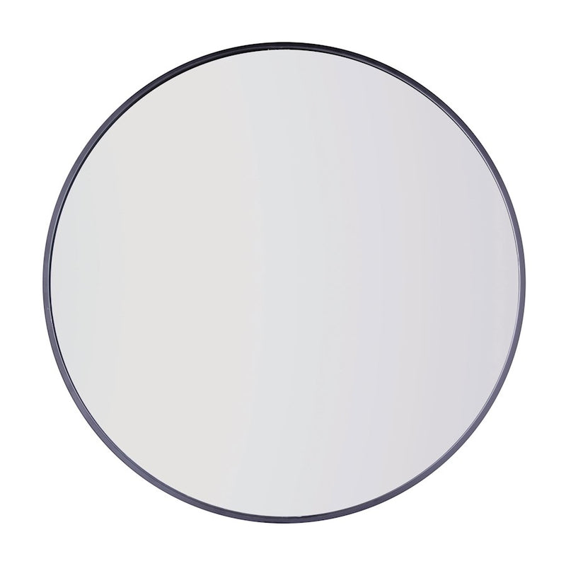 Canarm 32in Black Decor Mirror | Modern Metal Frame | Entryway & Bathroom Wall Mirror | 33 x 1 in | Model R1MBK32