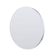 Canarm Carson 32in Round Wall Mirror | Brushed Nickel Metal Frame | Bathroom & Entryway | 32 x 2 in | Model R7BN32