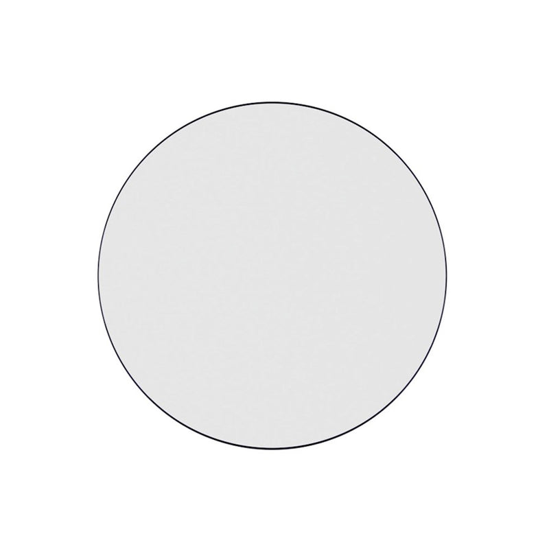Canarm Carson 32in Round Wall Mirror | Matte Black Metal Frame | Bathroom & Entryway | 32 x 2 in | Model R7MBK32