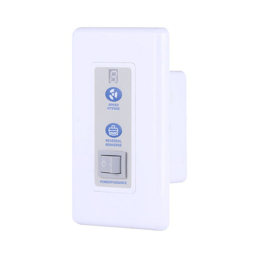 Canarm DC Industrial Fan Wall Control | White Finish | Ceiling Fan Accessory | 10 x 12 x 15 in | Model RREM-DCQ014-W