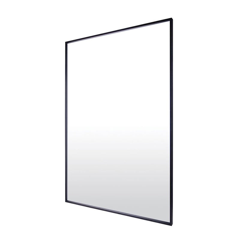 Canarm 28in Black Decor Mirror | Rectangular Metal Frame | Entryway & Bathroom Accent | 28.75 x 1 x 42.75 in | Model RT1MBK2842