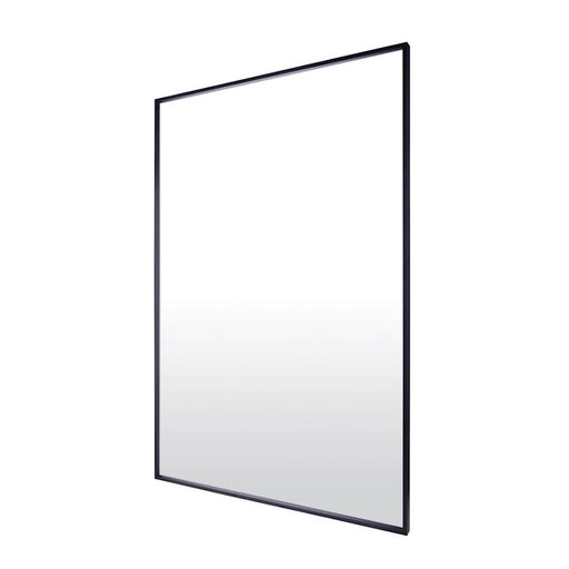 Canarm 28in Black Decor Mirror | Rectangular Metal Frame | Entryway & Bathroom Accent | 28.75 x 1 x 42.75 in | Model RT1MBK2842