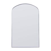 Canarm Gilly 20in Arched Mirror | Matte Brushed Nickel Metal Frame | Entryway & Bathroom Accent | 20 x 1.5 x 32 in | Model RT21BN2032