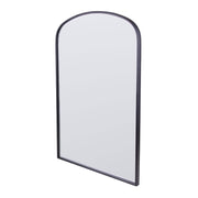 Canarm Gilly 20in Arched Wall Mirror | Matte Black Metal Frame | Entryway & Bathroom Accent | 20 x 2 x 32 in, Vertical Mount | Model RT21MBK2032