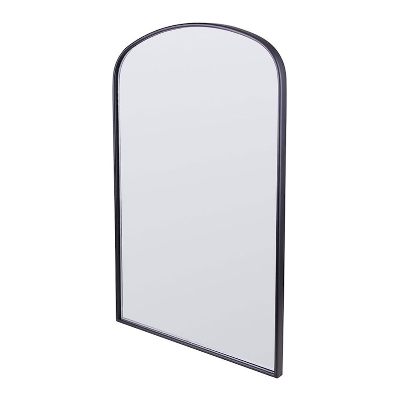 Canarm Gilly 20in Arched Wall Mirror | Matte Black Metal Frame | Entryway & Bathroom Accent | 20 x 2 x 32 in, Vertical Mount | Model RT21MBK2032
