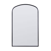 Canarm Gilly 20in Arched Wall Mirror | Matte Black Metal Frame | Entryway & Bathroom Accent | 20 x 2 x 32 in, Vertical Mount | Model RT21MBK2032