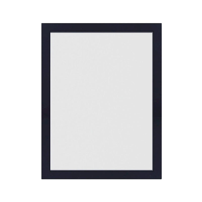 Canarm Bishop 36in Rectangular Wall Mirror | Matte Black Metal Frame | Bathroom & Entryway Accent | 36 x 28 x 1 in, Vertical Mount | Model RT2MBK2432