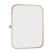 Canarm Cain 20in Round Wall Mirror | Gold Metal Frame | Bathroom & Entryway Accent | 20 x 4 x 23 in | Model RT31GD2023