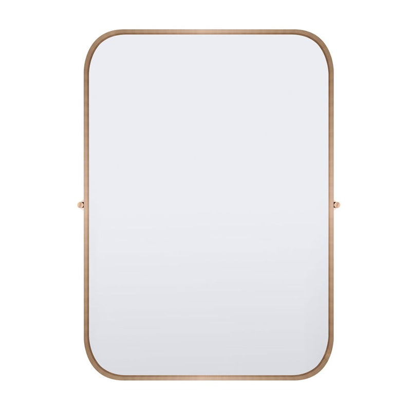Canarm Cain 20in Round Wall Mirror | Gold Metal Frame | Bathroom & Entryway Accent | 20 x 4 x 23 in | Model RT31GD2023
