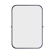Canarm Cain 20in Round Wall Mirror | Matte Black Metal Frame | Bathroom & Entryway Accent | 20 x 4 x 23 in | Model RT31MBK2023