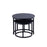 Canarm Kaala 21 X 21" Table Set, Black
