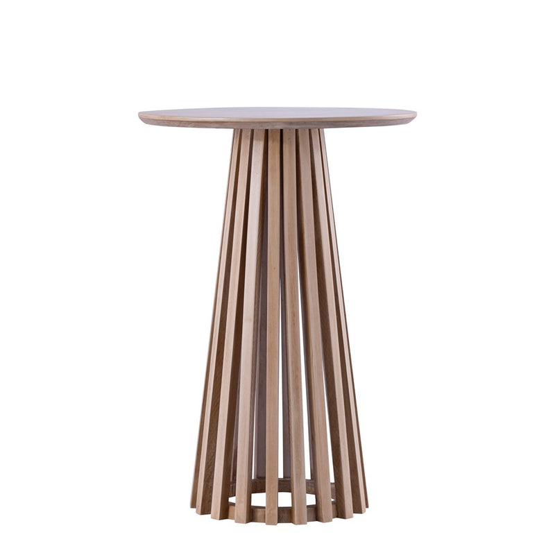 Canarm Lenan 22in Oak Coffee Table | Solid Wood Open Slat | Living Room & Bedroom Accent | 15.75 x 15.75 x 22.875 in | Model SC-104