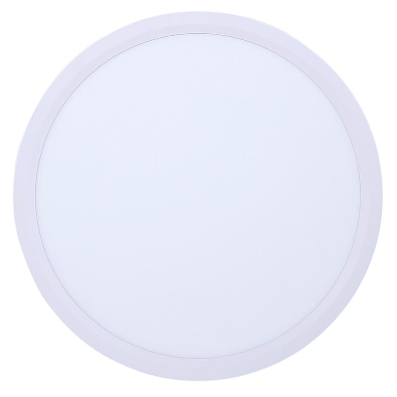 Canarm Madison 12in 1-Light Flush Mount | White Dimmable LED | Bathroom & Hallway | 11.81 x 11.81 x 1.26 in | Model SMD1225WH
