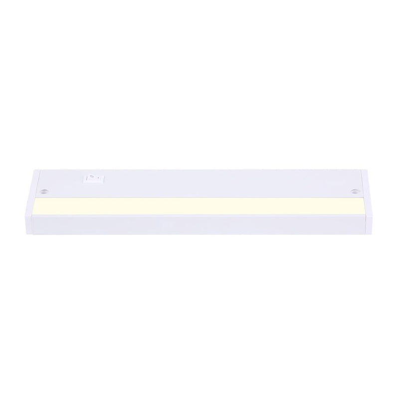 Canarm UCL 10in LED Undercabinet Light | White Finish | Kitchen & Workspace Task Light | 10 x 3 x 1 in | Model UCL-18-10WT