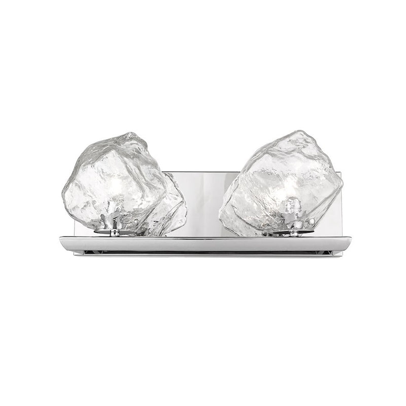 Canarm Rockport 2-Light Vanity Light | Chrome Finish | Bathroom & Powder Room | 16 x 8 x 7 in | Model W0488-02CH