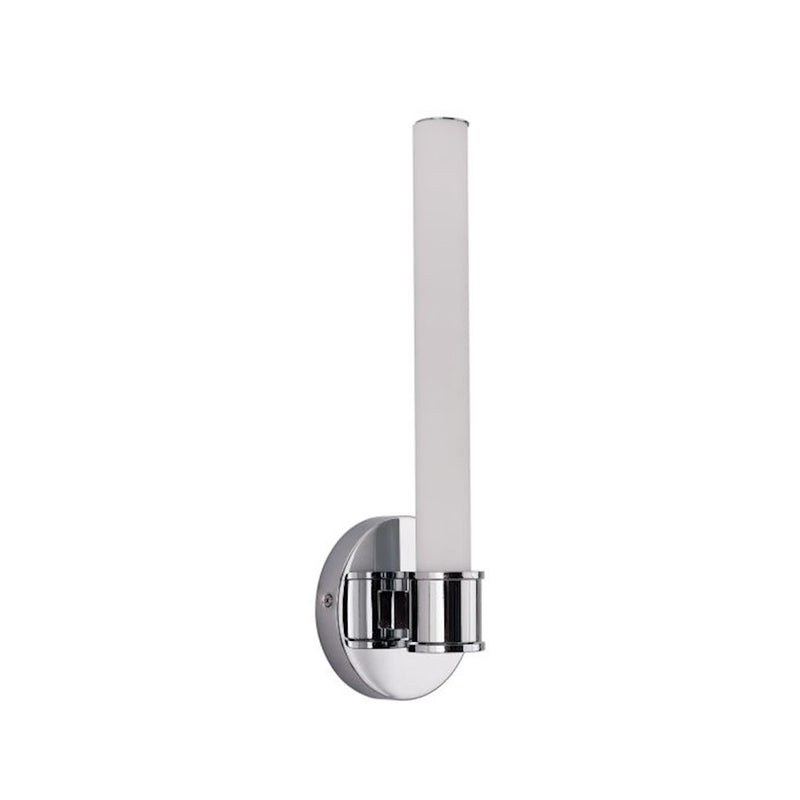 Craftmade Alina 1 Light LED Wall Sconce, Chrome/White Opal