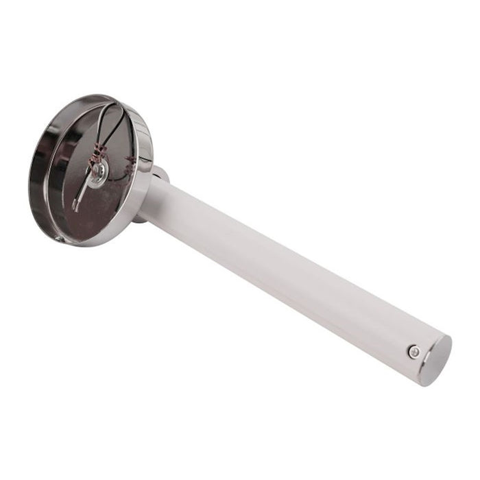 Craftmade Alina 1 Light LED Wall Sconce, Chrome/White Opal