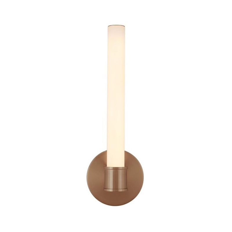 Craftmade Alina 1 Light LED Wall Sconce, Brass/White Opal