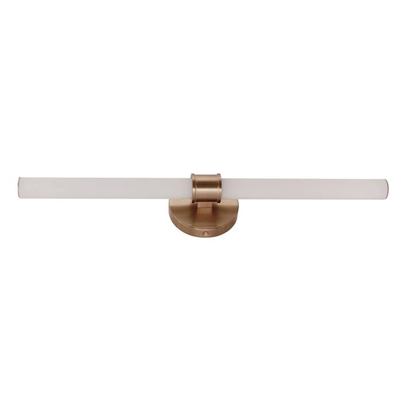 Craftmade Alina 1 Light LED Vanity, Brass/White Opal